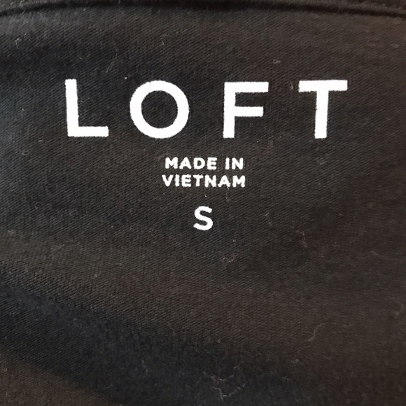 Ann Taylor LOFT Simple black long sleeve tee, S - Picture 3 of 5